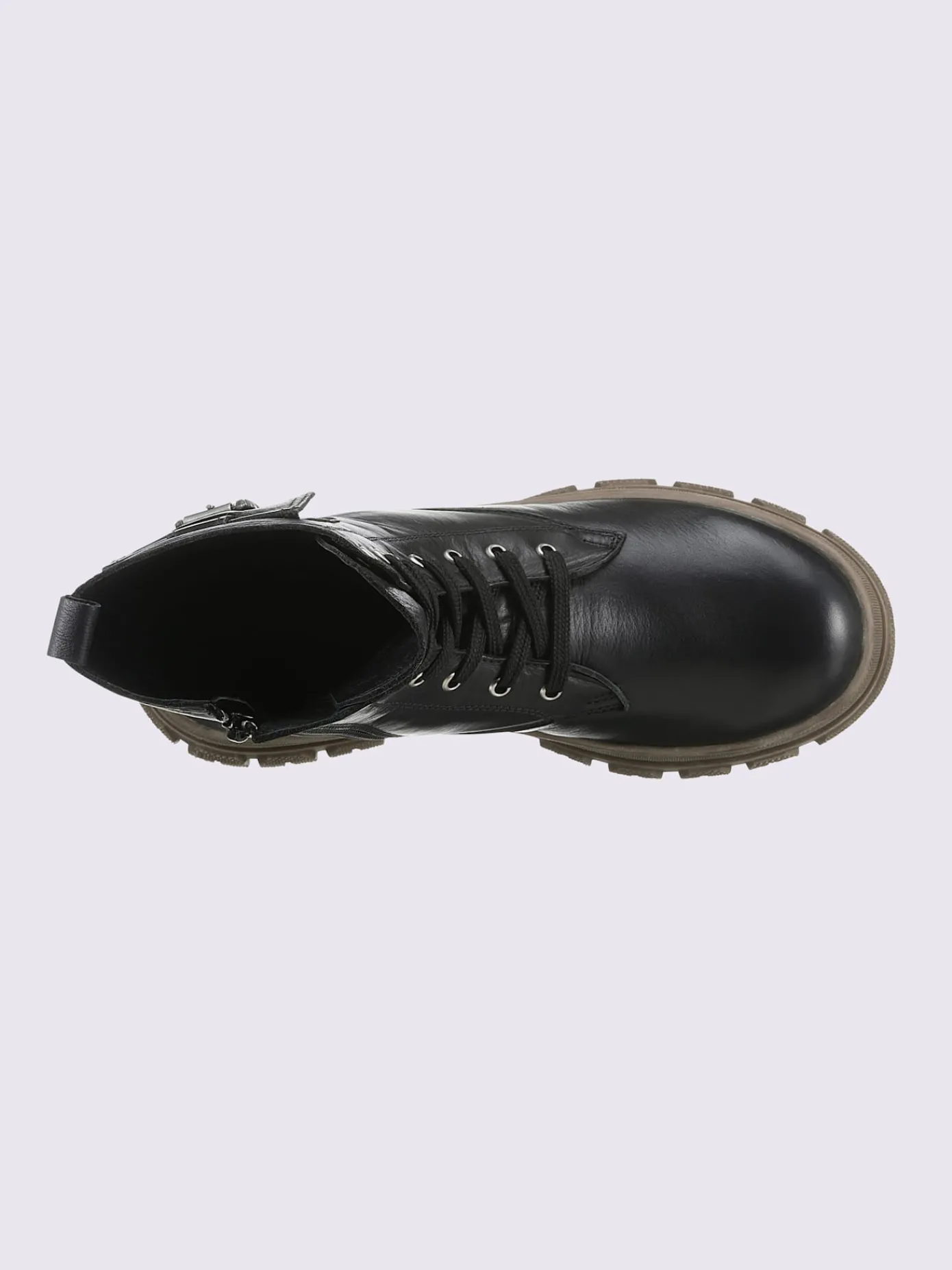 Bottines<Bottines à lacets cuir nappa de vache