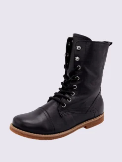 Bottines<Bottines à lacets cuir nappa de vache