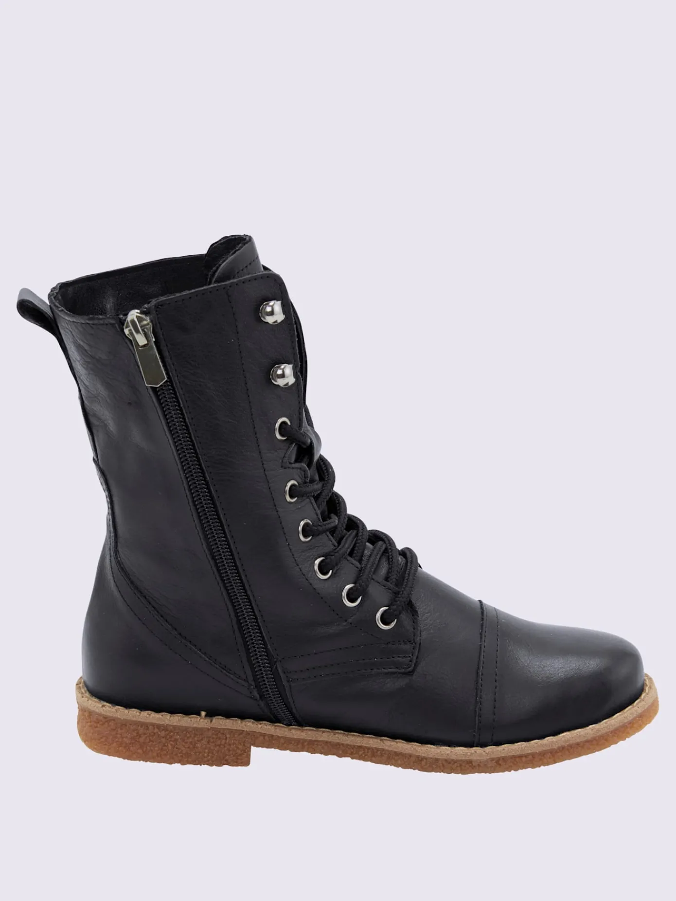 Bottines<Bottines à lacets cuir nappa de vache