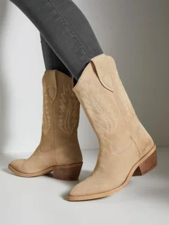 LASCANA Bottines<Bottines cowboy bottines d'été en cuir de qualité