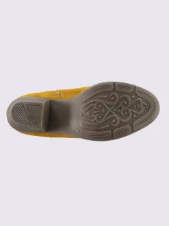 Bottines<Bottines cuir velours de vache.