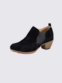 Bottines<Bottines cuir velours de vache.