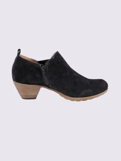 Bottines<Bottines cuir velours de vache.