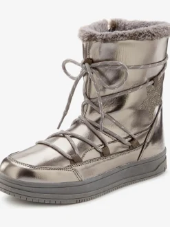 LASCANA Bottines<Bottines d'hiver avec doublure chaude confortable et effet métallisé