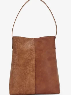 Vivance Maroquinerie<Cabas sac à bandoulière au design contrasté tendance - détail contrasté ou motif structuré