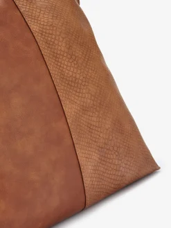 Vivance Maroquinerie<Cabas sac à bandoulière au design contrasté tendance - détail contrasté ou motif structuré