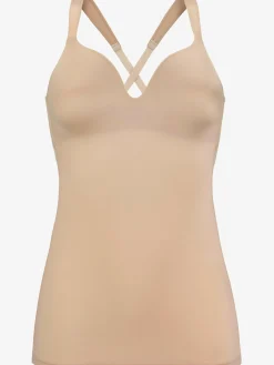 Nuance Soutiens Gorge<Caraco avec soutien-gorge à coques intégré haut classique avec soutien-gorge à coques sans armatures