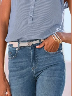 LASCANA Ceintures<Ceinture hanches ceinture sobre avec fermoir en anneau couleur or et fermeture à épingle