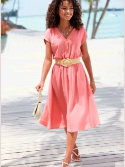 LASCANA Ceintures<Ceinture élastique avec boucle décorative et détails dorés