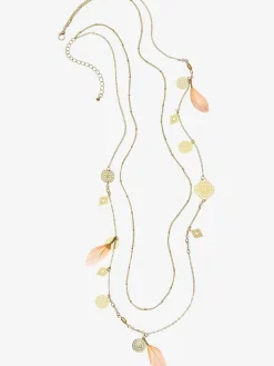 LASCANA Bijoux<Chaîne longue avec plumes et pendentifs