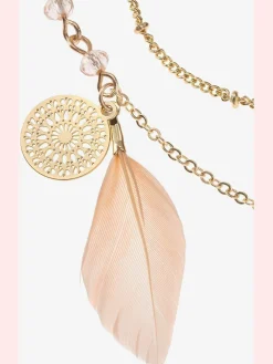 LASCANA Bijoux<Chaîne longue avec plumes et pendentifs