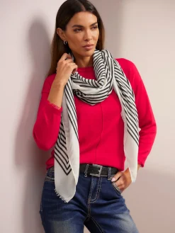 Echarpes & Foulard<Écharpe motif à rayures mode