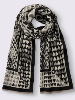 Echarpes & Foulard<Écharpe motif cœur tendance