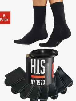 H.I.S Chaussettes<Chaussettes 8 paires de socquettes unisexe dans une boîte