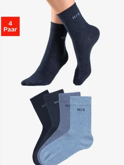 H.I.S Chaussettes<Chaussettes bords-côtes non irritants