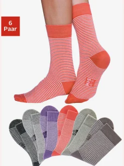 H.I.S Chaussettes<Chaussettes pour femme au design rayé tendance