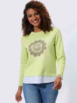 Tenues De Détente|Pulls<Chemise à manches longues 2 en 1 coupe affinante