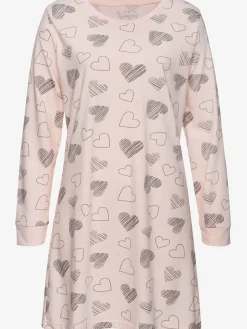 Vivance Dreams Chemises De Nuit<Chemise de nuit 2 robes légères avec imprimé cœurs