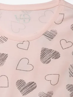 Vivance Dreams Chemises De Nuit<Chemise de nuit 2 robes légères avec imprimé cœurs