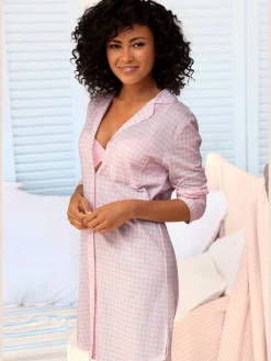 Vivance Dreams Chemises De Nuit<Chemise de nuit, col à revers et poche poitrine