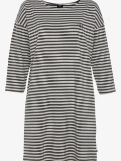 H.I.S Chemises De Nuit<Chemise de nuit courte à rayures en fils teintés