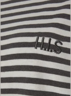 H.I.S Chemises De Nuit<Chemise de nuit courte à rayures en fils teintés