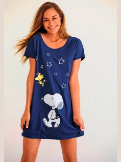 Peanuts Chemises De Nuit<Chemise de nuit large encolure ronde