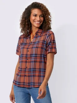 Collection L Chemisiers<Chemisier à carreaux pure viscose