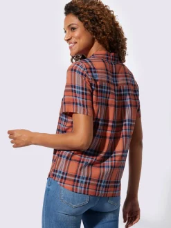 Collection L Chemisiers<Chemisier à carreaux pure viscose