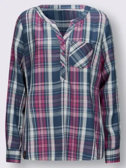 Collection L Chemisiers<Chemisier à carreaux pure viscose