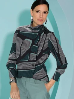 Creation L Chemisiers<Chemisier à col montant peu froissable