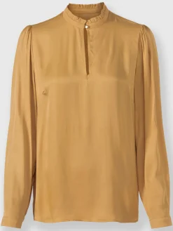 Ashley Brooke Chemisiers<Chemisier à col montant pure viscose