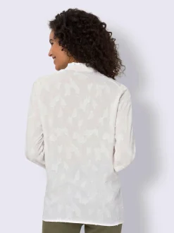 Linea Tesini Chemisiers<Chemisier à col montant pure viscose