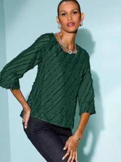 Creation L Chemisiers<Chemisier à enfiler franges tendance