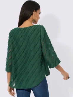 Creation L Chemisiers<Chemisier à enfiler franges tendance