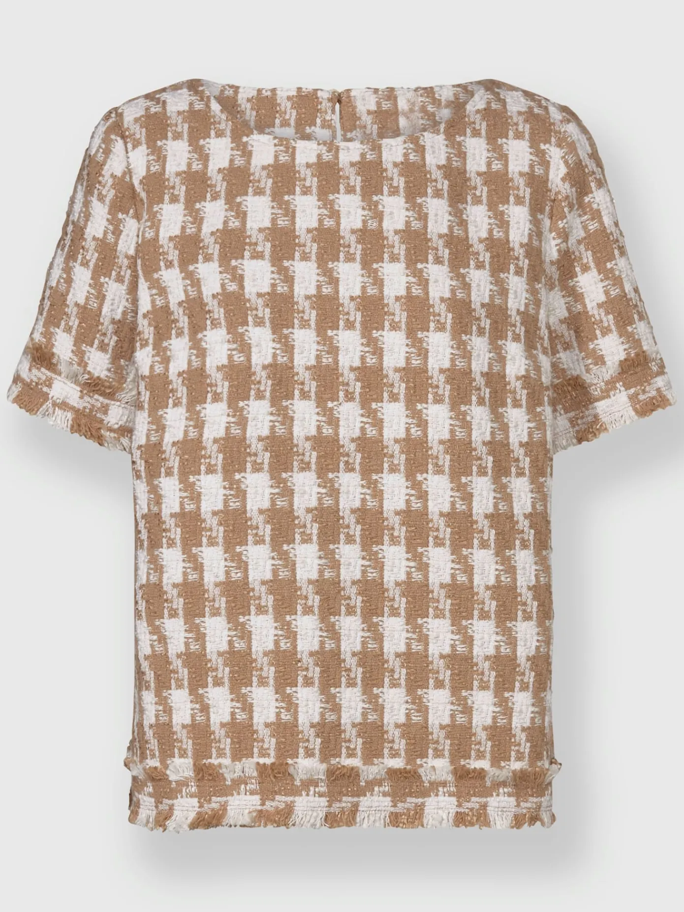 Ashley Brooke Chemisiers<Chemisier à manches courtes motif pied-de-poule