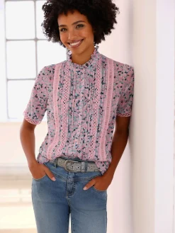 Linea Tesini Chemisiers<Chemisier à manches courtes chemisier moderne