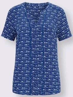 Creation L Chemisiers<Chemisier à manches courtes inscription imprimée tendance