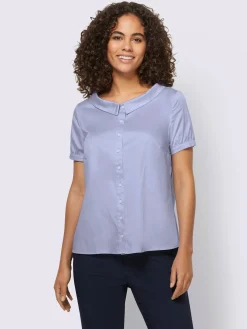 Linea Tesini Chemisiers<Chemisier à manches courtes col à revers élégant