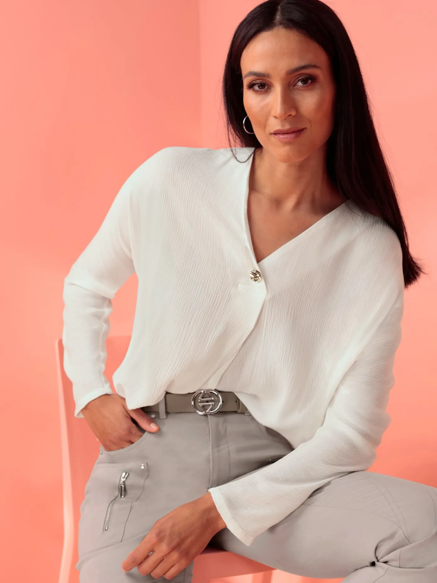 Rick Cardona Chemisiers<Chemisier à manches longues pure viscose