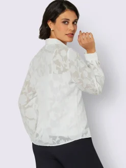 Creation L Tenues De Cérémonie|Chemisiers<Chemisier à manches longues effet vaporeux chic