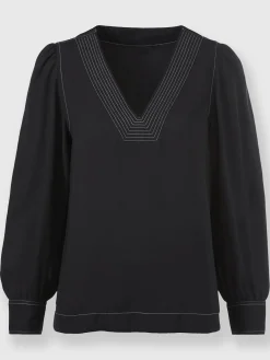 Rick Cardona Chemisiers<Chemisier à manches longues matelassage contrasté