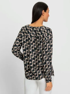 Rick Cardona Chemisiers<Chemisier à manches longues joli motif imprimé