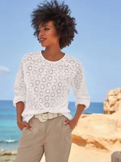 Linea Tesini Tenues De Cérémonie|Chemisiers<Chemisier à manches longues pur coton