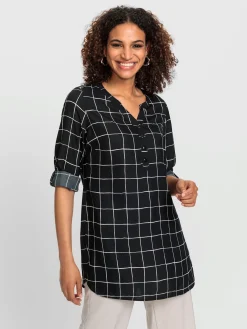 Chemisiers<Chemisier à manches longues coupe droite