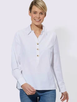 Collection L Chemisiers<Chemisier à manches longues 50% coton