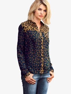 Rick Cardona Chemisiers<Chemisier à manches longues imprimé minimaliste tendance