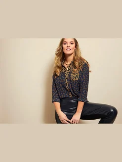 Rick Cardona Chemisiers<Chemisier à manches longues imprimé minimaliste tendance