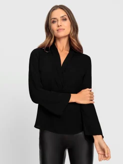 Ashley Brooke Chemisiers<Chemisier à manches longues col châle mode