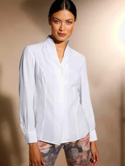 CREATION L PREMIUM Tenues De Cérémonie|Chemisiers<Chemisier à manches longues col montant tendance